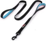 Primal Pet Gear Dog Leash 6ft Long,Traffic Padded Two Handle,Heavy Duty,Reflective Double Handles Lead for Control Safety Training,Leashes for Large Dogs or Medium Dogs,Dual Handles Leads(Black)