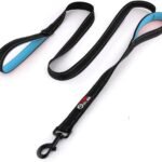 Primal Pet Gear Dog Leash 6ft Long,Traffic Padded Two Handle,Heavy Duty,Reflective Double Handles Lead for Control Safety Training,Leashes for Large Dogs or Medium Dogs,Dual Handles Leads(Black)