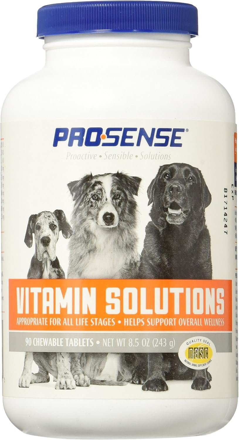Pro-Sense Vitamin Solutions Dog Multivitamin Chewable Tablets, 90 Count Pro-Sense Vitamin Solutions Dog Multivitamin Chewable Tablets, 90 Count