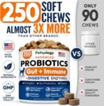 Probiotics for Dogs - 250 Dog Probiotics Chews - Digestive Enzymes Support - Image 2