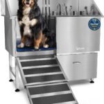 Professional Dog Washing Station 304 Stainless Steel Pets Grooming Tub