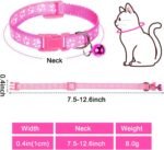 Puppy Collar and Leash Set 3Pcs Puppy Litter Collar Leashes Set Dog Leash and Collar Soft Nylon Adjustable Dog Collar for Small Dogs Walking Training (Black Orange Blue) - Image 2