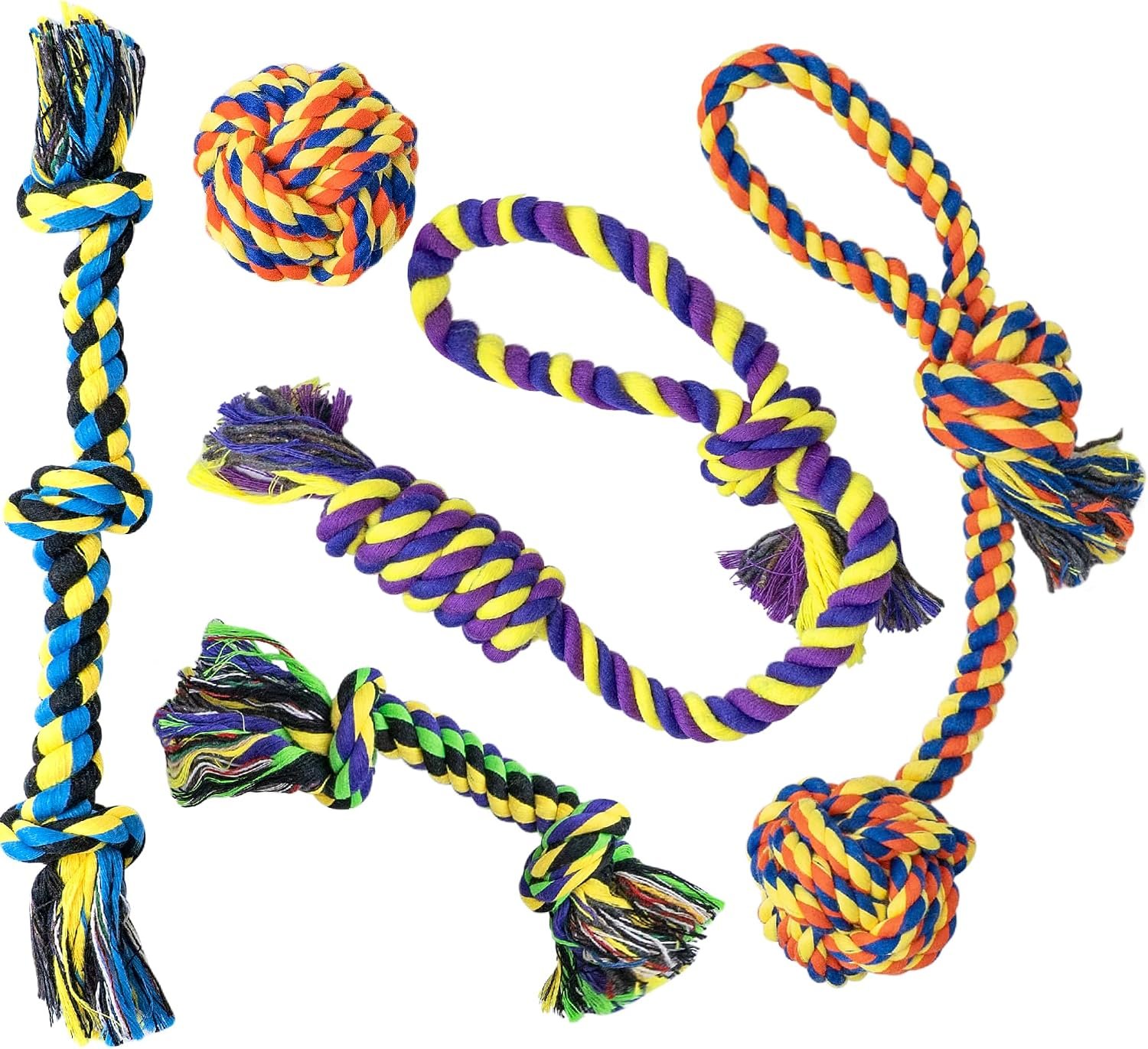 Puppy Teething Toys for Small Dogs, 5 Pack Cotton Puppy Dog Rope Toy Puppy Teething Toys for Small Dogs, 5 Pack Cotton Puppy Dog Rope Toy