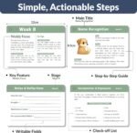 Puppy Training Cards - Complete Raising Dog Kit with Clicker - Replaces Dog Training Book & Journal - 50 Stage by Stage Guide Cards (8 Weeks to 2 Years) - Image 2