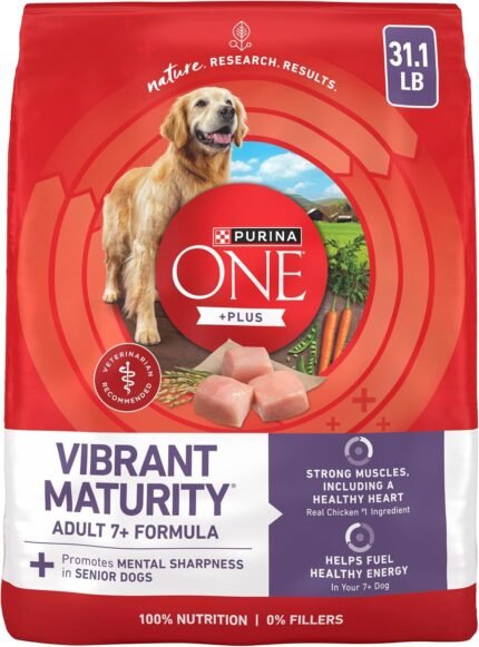 Purina ONE Plus Senior Dry Dog Food, Adult 7+, 31.1 lb Bag