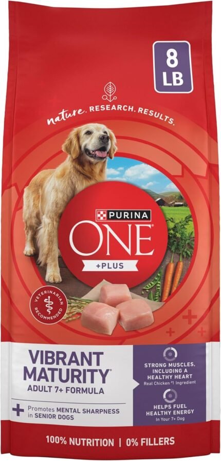 Purina ONE Plus Senior Dry Dog Food, Adult 7+, 8 lb Bag