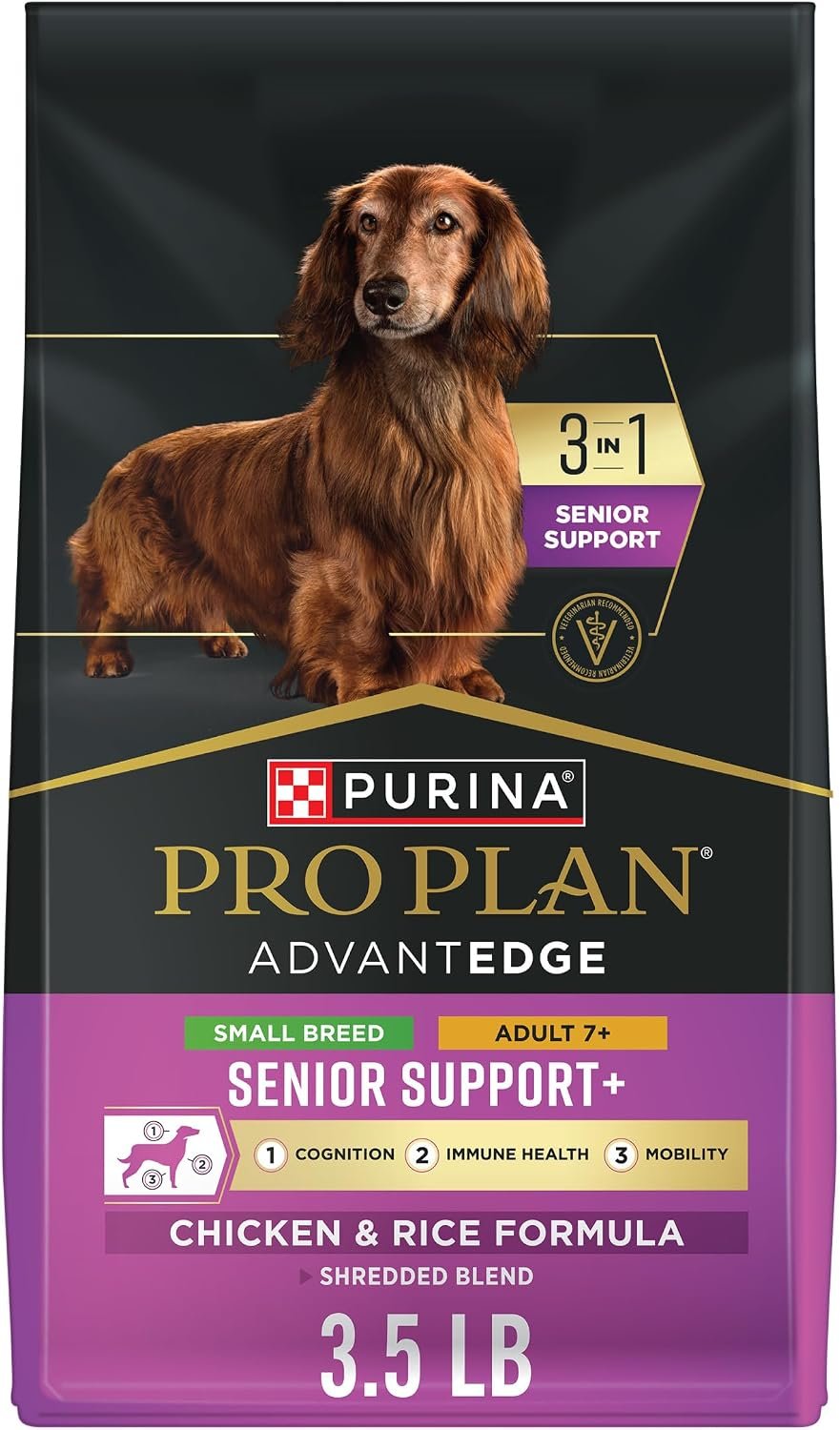 Purina Pro Plan AdvantEDGE Senior Support Plus Dry Dog Food, 3.5 lb Bag Purina Pro Plan AdvantEDGE Senior Support Plus Dry Dog Food, 3.5 lb Bag