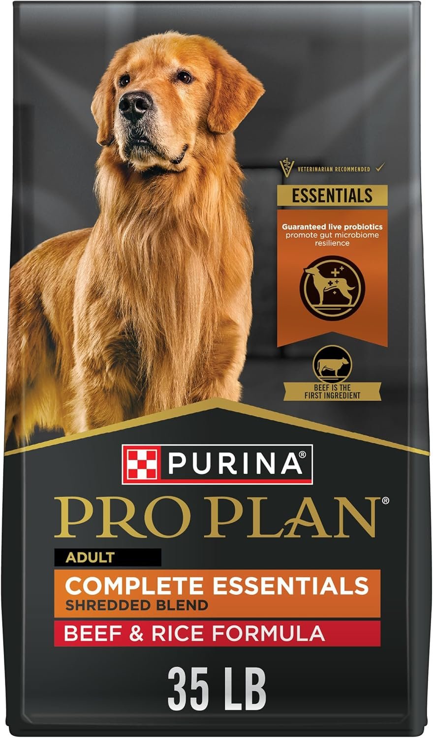 Purina Pro Plan Complete Essentials Beef & Rice Dry Dog Food, 35 lb Bag Purina Pro Plan Complete Essentials Beef & Rice Dry Dog Food, 35 lb Bag