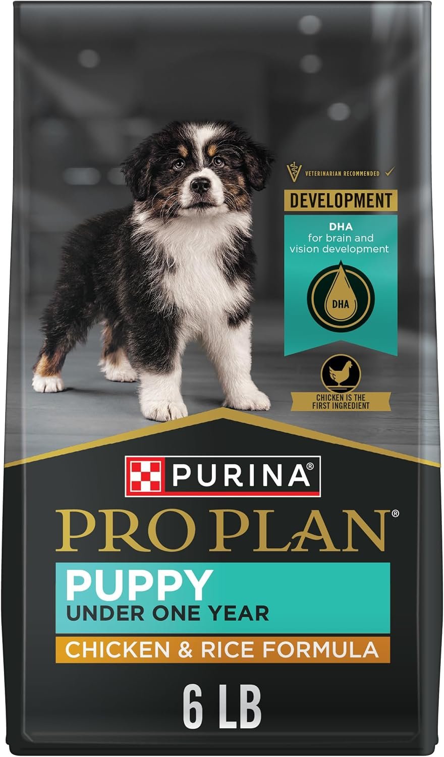 Purina Pro Plan High Protein Dry Puppy Food, Chicken & Rice, 6 lb Bag Purina Pro Plan High Protein Dry Puppy Food, Chicken & Rice, 6 lb Bag