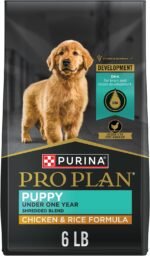 Purina Pro Plan Puppy Formula Dry Dog Food Shredded Blend, 6 lb Bag
