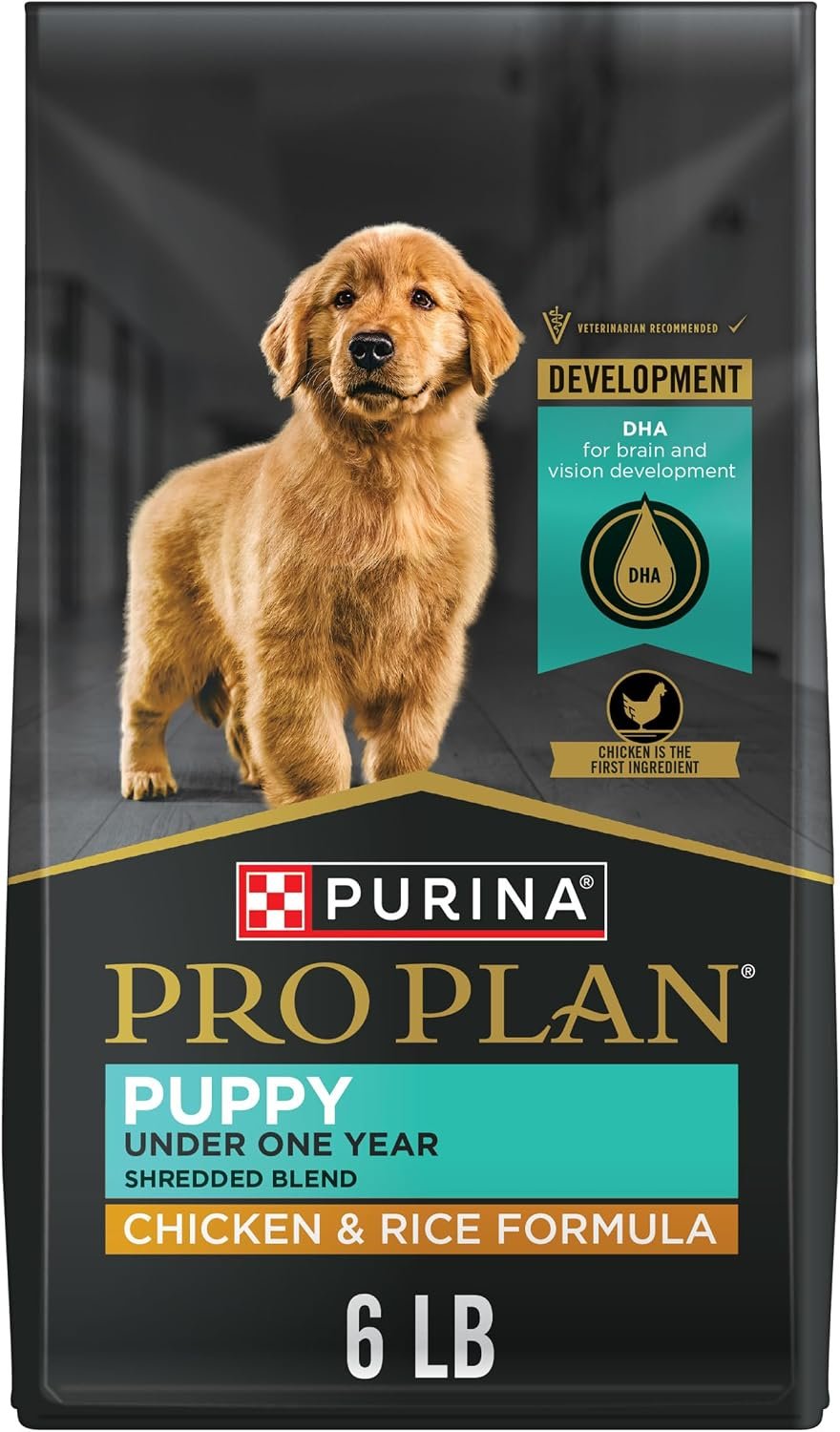 Purina Pro Plan Puppy Formula Dry Dog Food Shredded Blend, 6 lb Bag Purina Pro Plan Puppy Formula Dry Dog Food Shredded Blend, 6 lb Bag