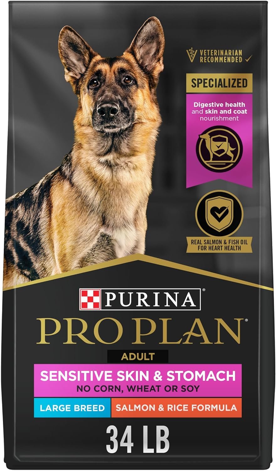 Purina Pro Plan Sensitive Skin & Stomach Large Breed Dog Food, 34 lb Bag Purina Pro Plan Sensitive Skin & Stomach Large Breed Dog Food, 34 lb Bag