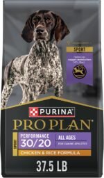 Purina Pro Plan Sport 30/20 High Protein Dry Dog Food, Chicken, 37.5 lb Bag