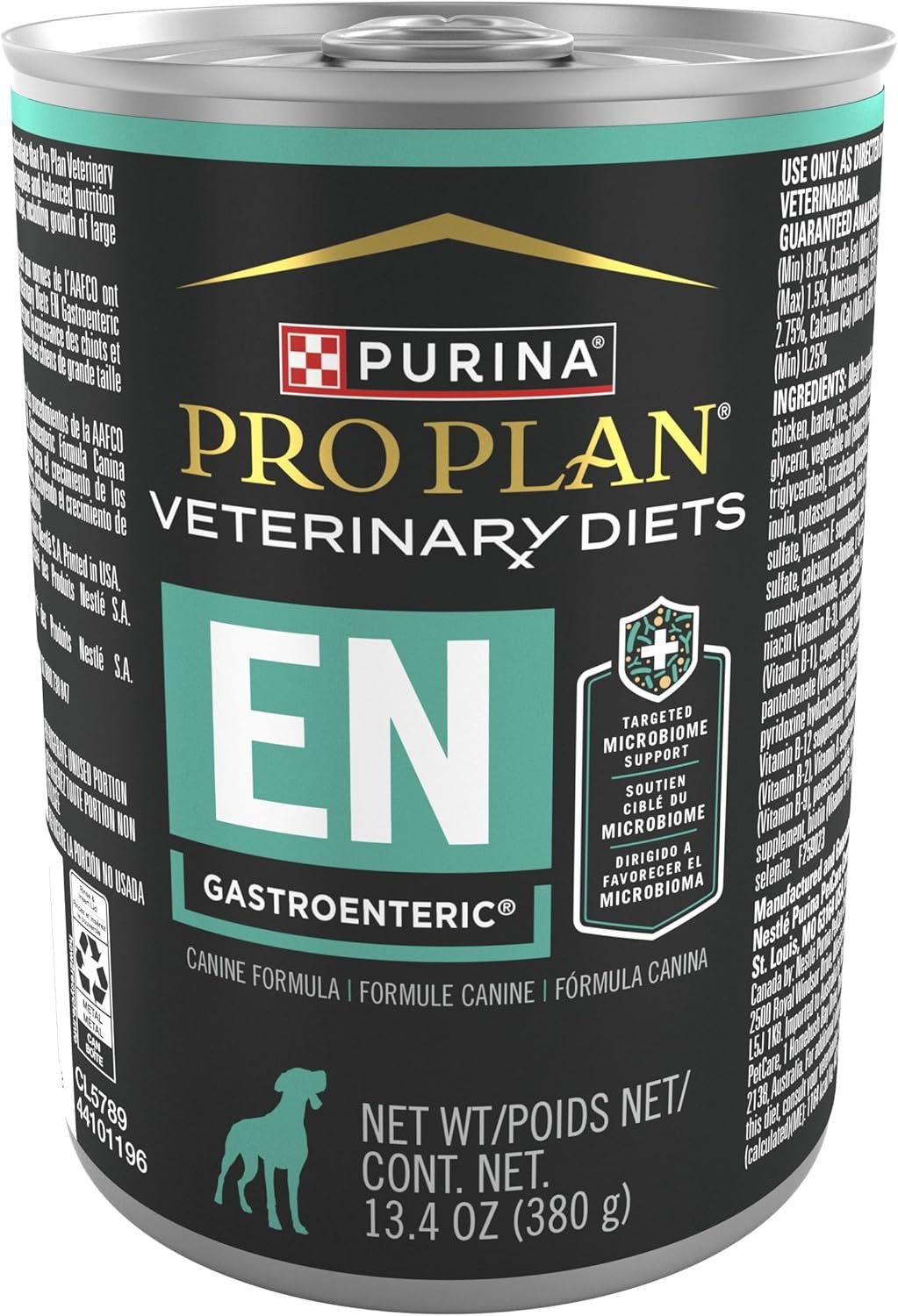 Purina Pro Plan Vet Diets EN Gastroenteric Wet Dog Food, (12) 13.4oz Purina Pro Plan Vet Diets EN Gastroenteric Wet Dog Food, (12) 13.4oz