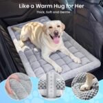 REEVAA Dog Bed Mat for Car Back Seat Grey, 54x24x2 inch - Image 2