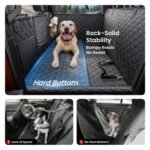REEVAA Dog Truck Seat Cover for Back Seat, Hard Bottom, XL, Black - Image 2