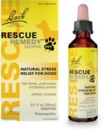 RESCUE Remedy Pet Dropper for Dogs - 20 mL - Stress & Tension Support for Dogs with Bach Natural Flower Essences - Sedative-Free, Homeopathic Liquid Formula - for All Breeds, Ages & Weights