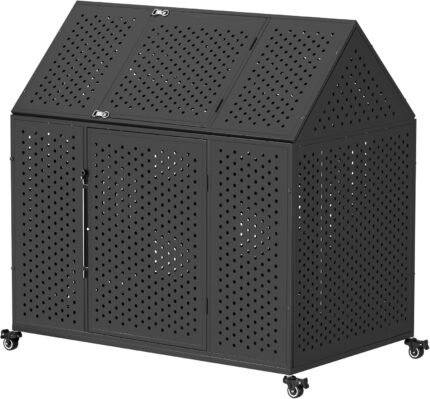 REXWELTEN 48" Heavy Duty Dog Crate for High Anxiety Dogs