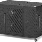 REXWELTEN 48″ Heavy Duty Dog Crate for High Anxiety Large Dogs