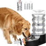 RIZZARI 8L Filtered Dog Water Dispenser: Stainless Steel Bowl for Pets