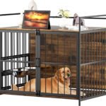 ROOMTEC 41 Inch Dog Crate Furniture, Indoor Kennel End Table