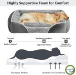 RRPETHOME XL Dog Beds Exra Large Sized Dog for Comfy Sleeping, Washable Rectangle Dog Bed for Large Dogs,Orthopedic Pet Sofa Bed, Dog Couch Bed with Anti-Slip Bottom - Image 2