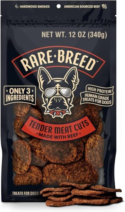 Rare Breed Soft Beef Dog Treats, Grain-Free & Human Grade - 12 oz
