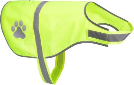 Reflective Adjustable Dog Safety Vest Pet K-9 High Visibility Apparel for Outdoor Activities Walking Hunting (Large, Dog Vest)