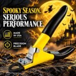 Resco Guillotine Style Dog Nail Clippers for Large Dogs and Cats, Yellow - Image 2