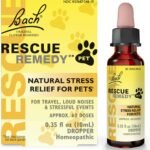 Rescue Remedy Pet Dropper – 10mL – Stress & Tension Support for Dogs & Cats with Bach Natural Flower Essences – Sedative-Free, Homeopathic Liquid Formula – For All Breeds, Ages & Weights
