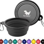 Rest-Eazzzy Collapsible Dog Bowls, 2 Pack Sturdy Portable Dog Water Bowls