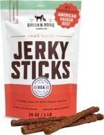 Rocco & Roxie Beef Jerky Dog Treats, Soft Training Chews, 1 lb, USA Made