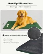 RovePad Trail Dog Bed Mat 43"x27" – Waterproof Non Slip Outdoor Travel Mat for Camping & Car – Silent Peachskin Roll-Up Pad for Medium & Large Dogs, Machine Washable - Image 2
