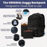 Rubyloo Dog Travel Backpack for Supplies - Dog Diaper Bag with Travel Bowls - Image 2