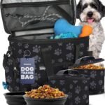 Rubyloo Original Doggy Bag™ Dog Travel Bag for Supplies with Travel Bowls