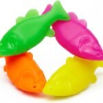 Ruff Dawg Ruff-Flex Flying Fish Floating Dog Toy, MD, Assorted Colors