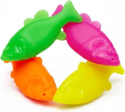Ruff Dawg Ruff-Flex Flying Fish Floating Dog Toy, MD, Assorted Colors