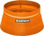 Ruffwear, Bivy Collapsible Dog Bowl, 60 fl oz, Salamander Orange, Medium