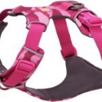 Ruffwear, Front Range Dog Chest Harness, Pink Mountains, Medium
