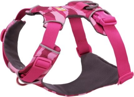 Ruffwear, Front Range Dog Chest Harness, Pink Mountains, Medium