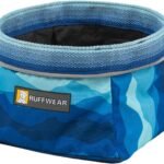 Ruffwear, Quencher Collapsible Dog Bowl, Coastal Mountains, Medium