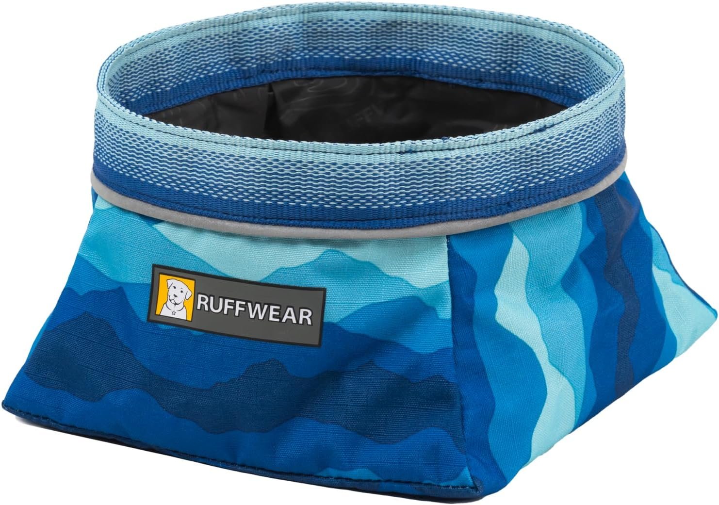Ruffwear, Quencher Collapsible Dog Bowl, Coastal Mountains, Medium Ruffwear, Quencher Collapsible Dog Bowl, Coastal Mountains, Medium