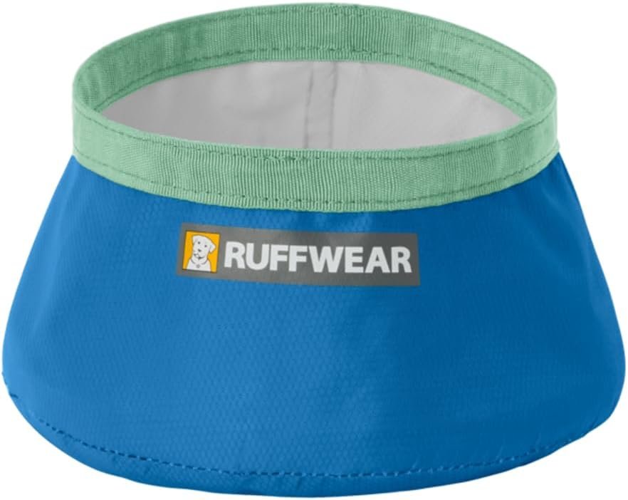 Ruffwear, Trail Runner Collapsible Dog Bowl, 4.2 Cups (1 L), Blue Pool Ruffwear, Trail Runner Collapsible Dog Bowl, 4.2 Cups (1 L), Blue Pool