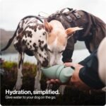 SÄKER Portable Dog Water Bottle, Collapsible Water Bottle for Dogs Perfect for Walking, Hiking and Outdoors | Works as a Portable Water Bowl | Designed in Montreal - 350ml - Image 2