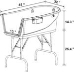 SHELANDY 45" Pet Grooming Bathtub Dog Wash Station | Heavy Duty Bathing Tub (Bathtub Only) - Image 2