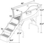 SHELANDY 45" Pet Grooming Bathtub Dog Wash Station | Heavy Duty Bathing Tub (Bathtub & Stairs Combo) - Image 2