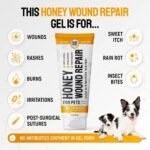SILVER GRADE Dog Wound Care with Manuka Honey & Colloidal Silver for Scratches & Skin Irritations – Cat & Dog Hot Spot Treatment Gel Works as Honey Rapid Wound Repair for Horses – for All Pets – 2-Oz - Image 2