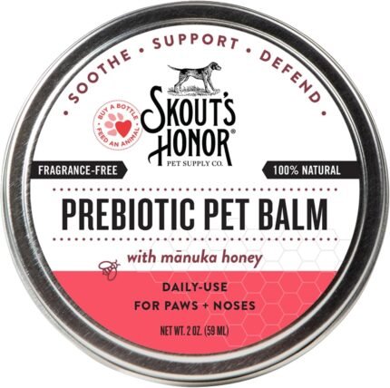SKOUT’S HONOR Prebiotic Pet Balm for Dogs and Cats, 2 oz