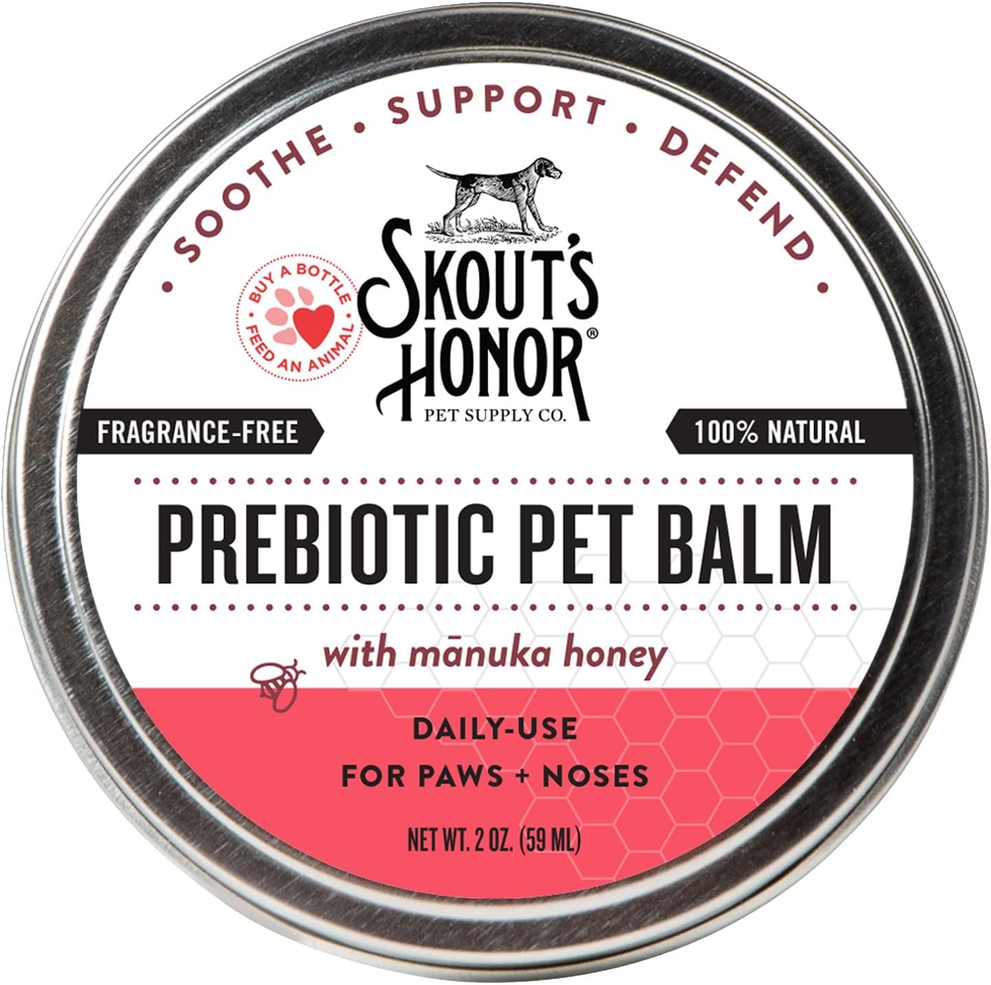 SKOUT’S HONOR Prebiotic Pet Balm for Dogs and Cats, 2 oz SKOUT’S HONOR Prebiotic Pet Balm for Dogs and Cats, 2 oz