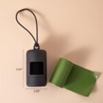 SLSON 3Pack Dog Poop Bag Holder for Leash Lightweight Pet Waste Bag Dispenser with Leash Attachment Portable Plastic Doggie Poop Bag Dispensers,Blue Green Black - Image 2
